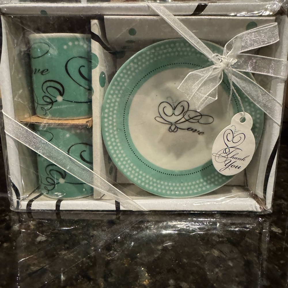 Artisan Aqua Love Drinkware Gift Set